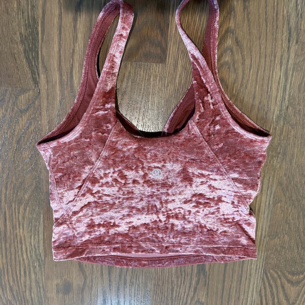 Lululemon Women’s Crushed Velvet Align Tank Soft Cranberry